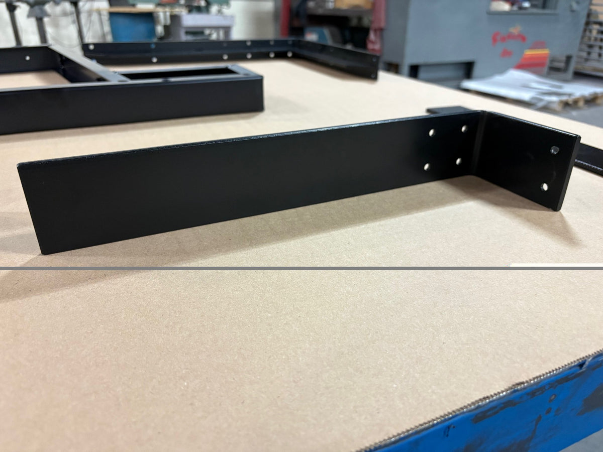 L-Brace 10 Countertop Support, Black Coated
